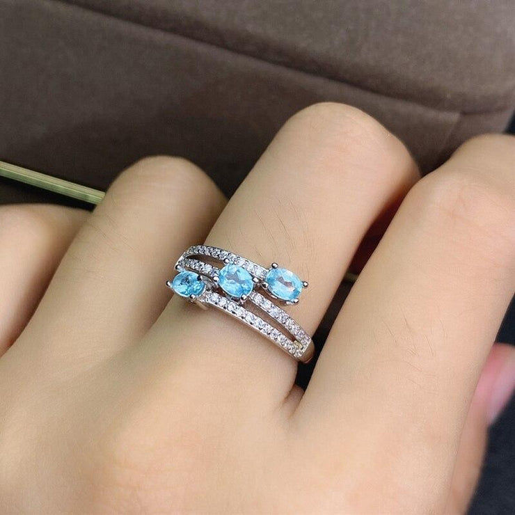 Bague Apatite (Argent)