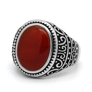 Anillo Jaspe Rojo (Plata)