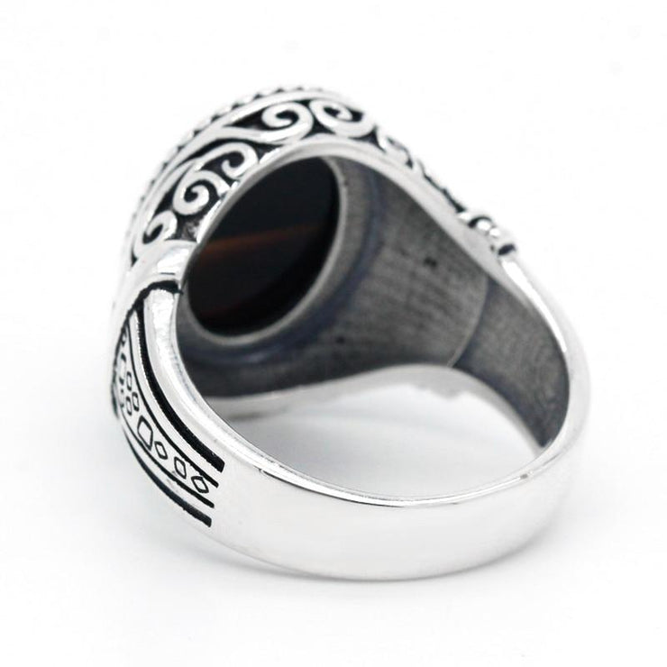 Anillo de obsidiana (plata)