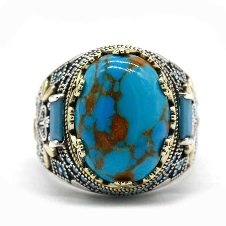 Bague en Turquoise pour Homme