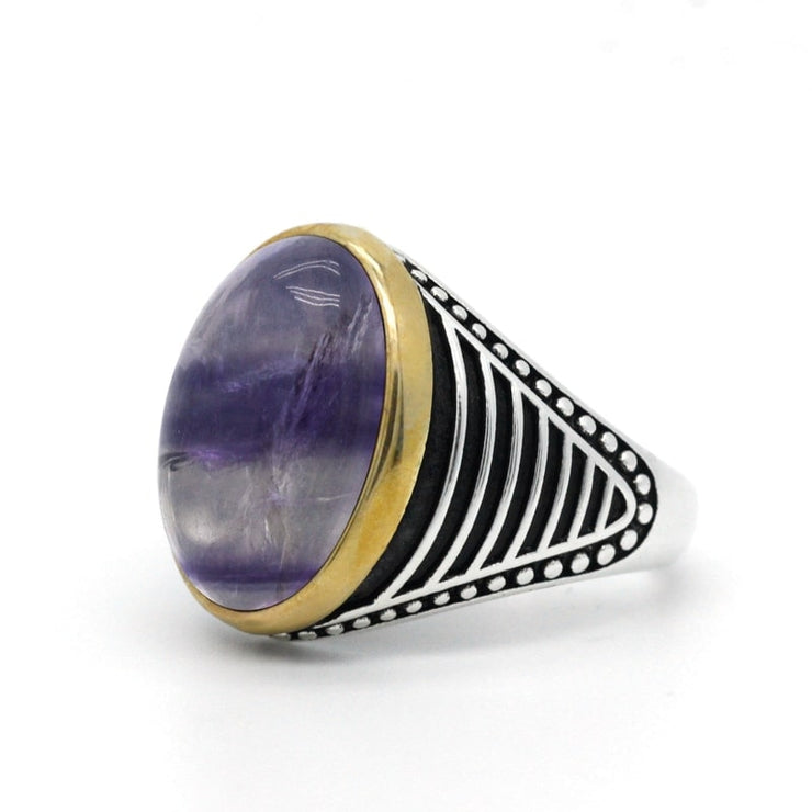 Amethyst Men's Ring