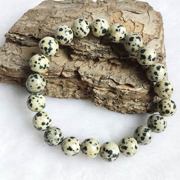 Bracelet Jaspe Dalmatien