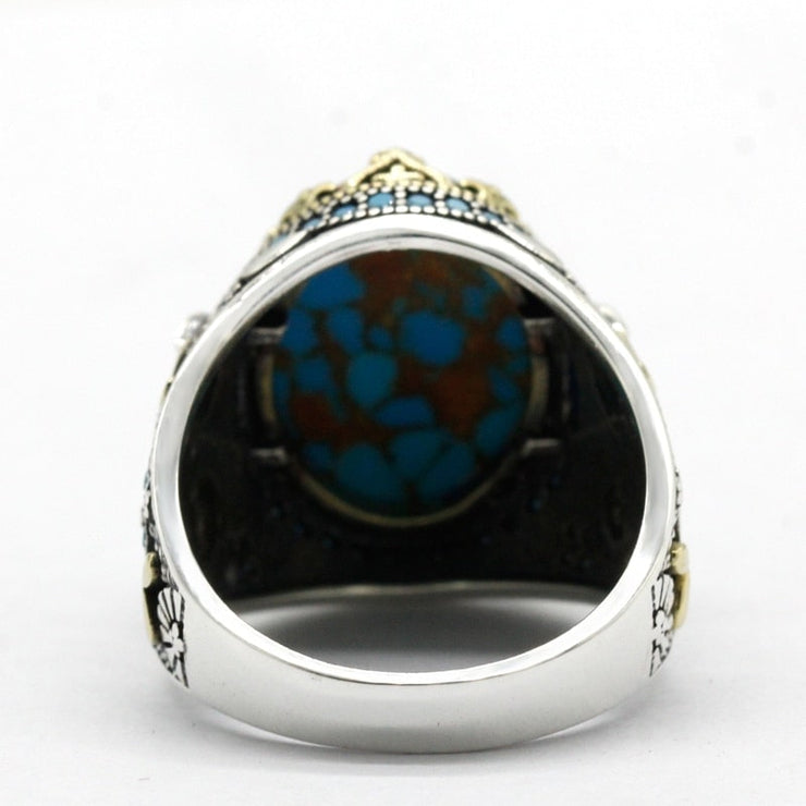 Bague en Turquoise pour Homme