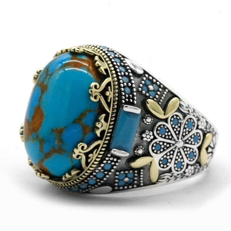 Bague en Turquoise pour Homme