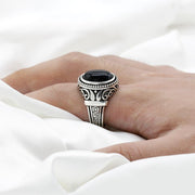 Obsidian Ring (Silver)