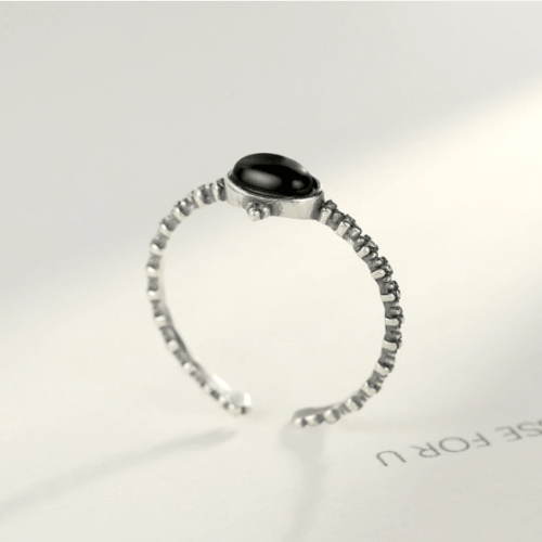 Obsidian Ring for Women