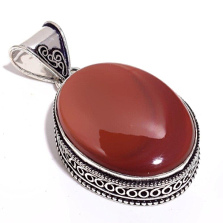 Pendentif Jaspe Rouge