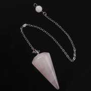 Pendule Quartz Rose "Purification du Cœur"