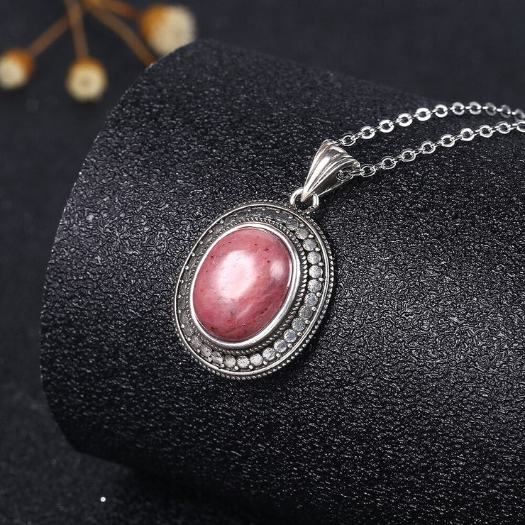 Rhodochrosite pendant