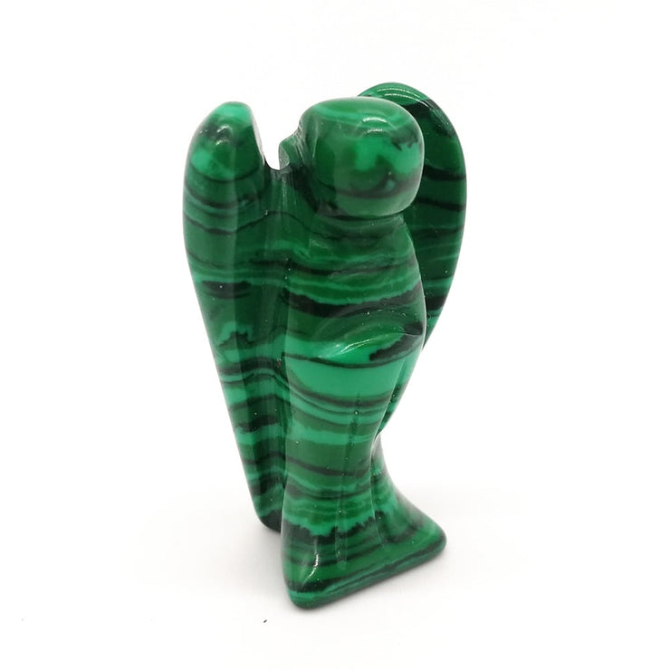 Malachite Angel Statuette