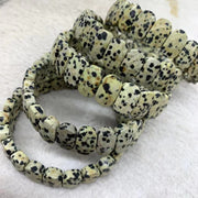 Bracelet Jaspe Dalmatien Femme