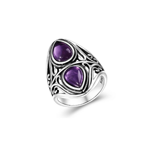 Bague Améthyste (Argent)