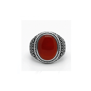 Bague Jaspe Rouge (Argent)