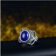 Lapis Lazuli Stainless Steel Ring