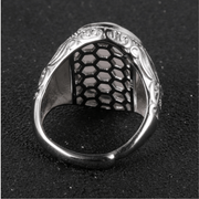 Bague Œil de Tigre (Acier)