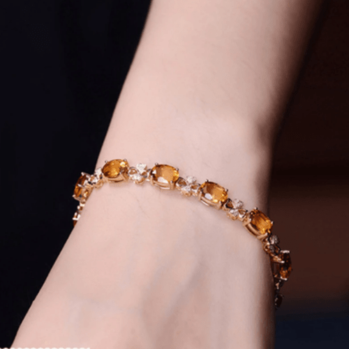 Bracelet Citrine Femme