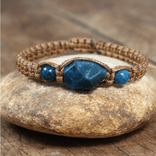 Pulsera de Apatita Azul