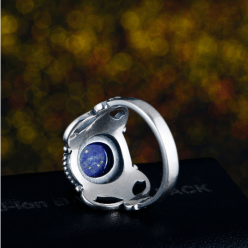 Lapis Lazuli Stainless Steel Ring