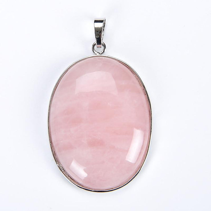 Pendentif Quartz Rose