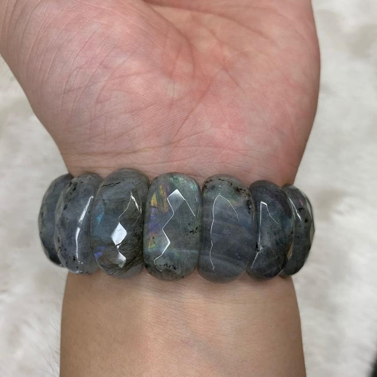 Bracelet en labradorite "Amour Infini"