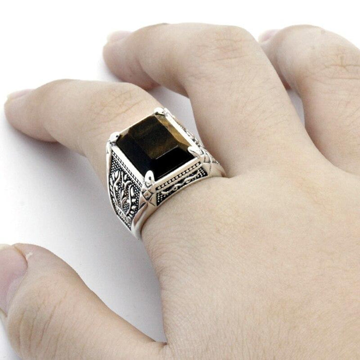 Men's Tiger Eye Ring (Silver)