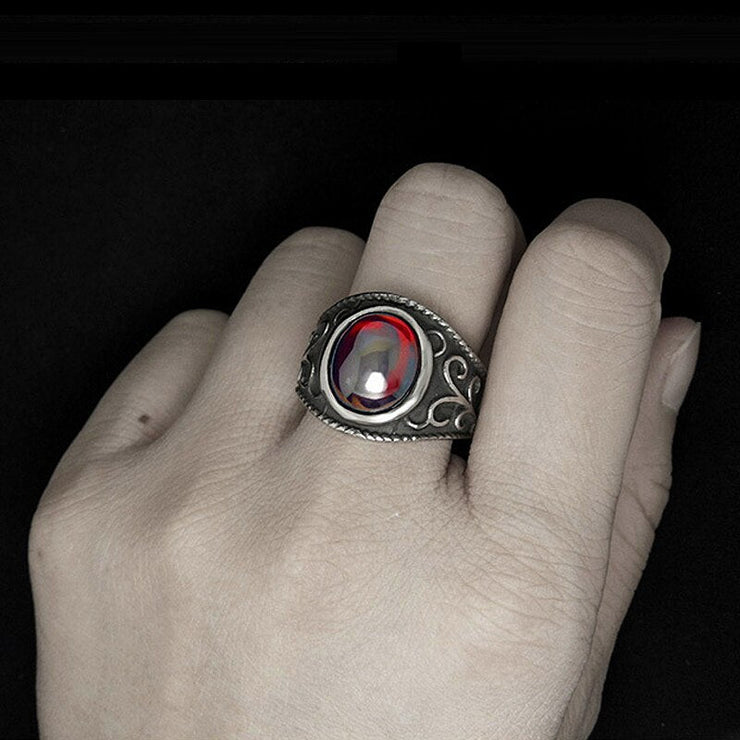 Bague en Jaspe Rouge