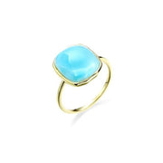 Bague Amazonite & Acier Inoxydable