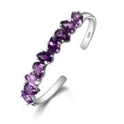 Amethyst &amp; Silver Bracelet