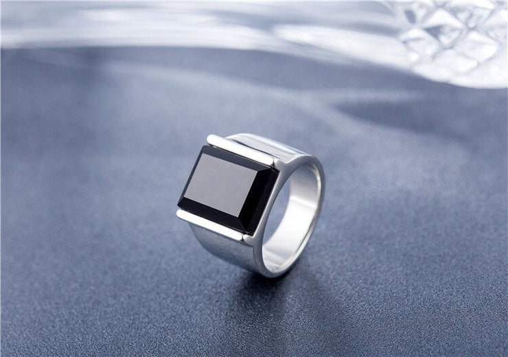 Bague Homme Obsidienne "Protection Ultime"