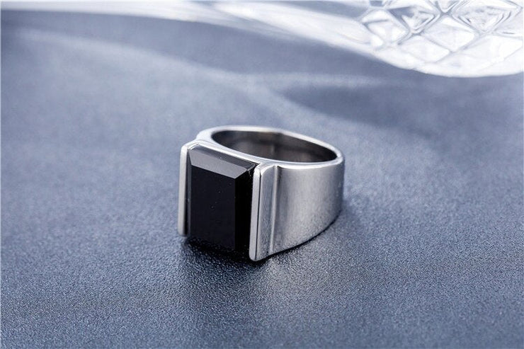 Obsidian Men's Ring "Ultimate Protection"