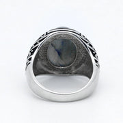 Labradorite Men's Ring "Power of the Heart" (Silver)