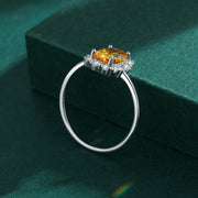 Bague Citrine Femme (Argent)