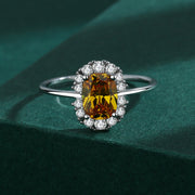 Bague Citrine Femme (Argent)